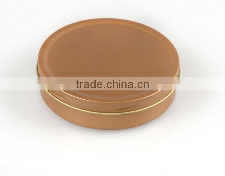 R18340H 80ml Round Tin can screw top sealed snack food gifts tin