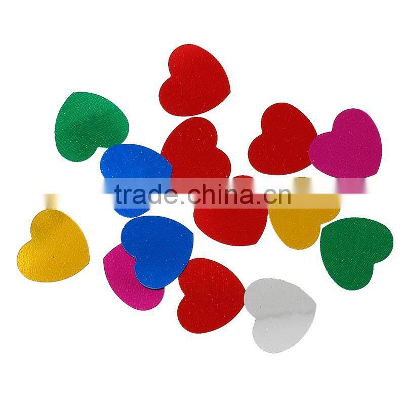 PVC Confetti Party Decoration Heart At Random