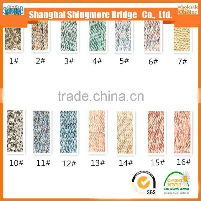 China knitting yarn factory direct sale 100 quality soft tape yarn for hand knitting