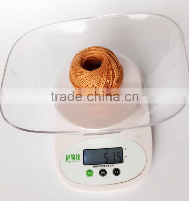 Eco-friendly high quality raw or color hemp rope ball 50g
