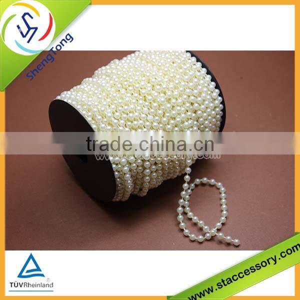 2015 popular wholesale plastic pearl bead curtain