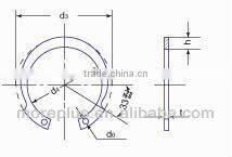 Made in Taiwan Stainless Steel IRTW Inverted Internal Retaining Ring