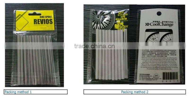 Fluorescent glow in the dark reflective accesories bike reflection