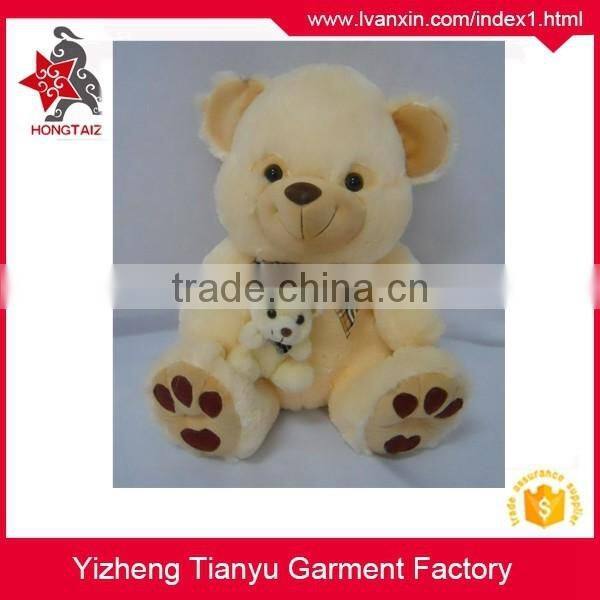 30cm 35cm sitting plush teddy bear animal toys with bow