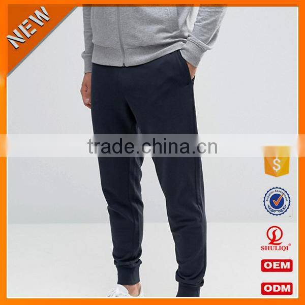 Top design 100% Cotton tracksuit/ comfortable plain elasticated waistband tracksuit with zip through front H-1811