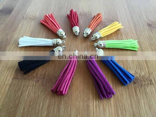 2016 New Tassel Disc Keychain For Women Enamel Metal Disc Monogram Keychain