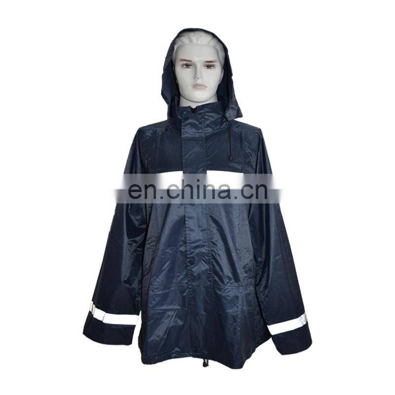 New design reusable safety rubber rain coats