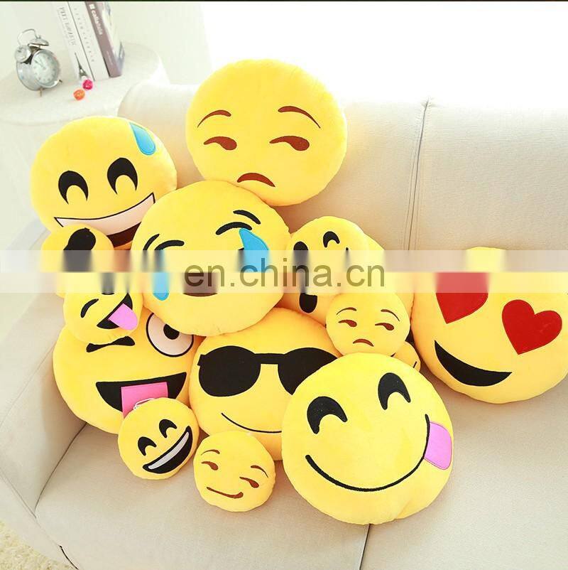 OEM&ODM Accepted Stock Designs Plush Whatsapp Emoji Pillows