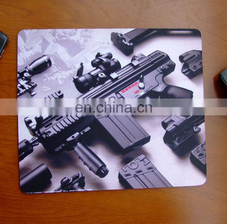 2016 hot sale promotional printing durable wholesale rubber fabric mousepad