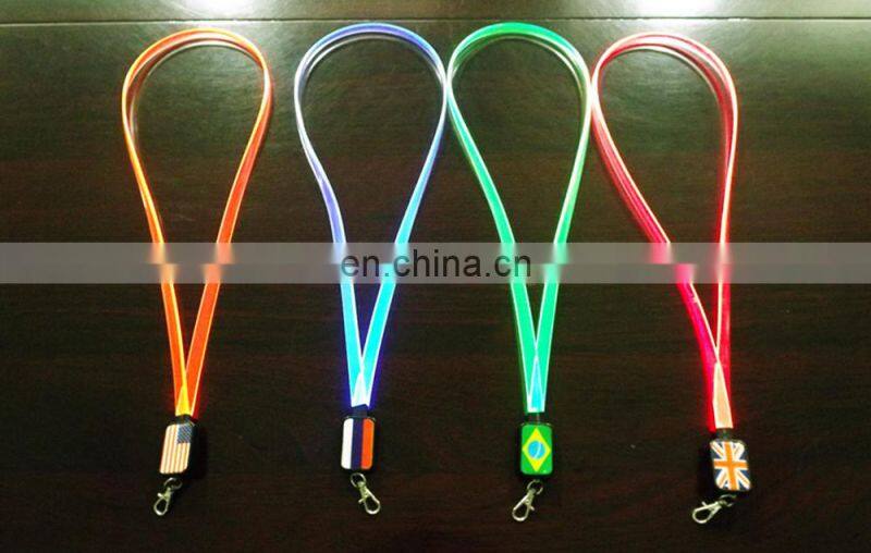 NEW party LED lanyard led flashing lanyards led flashlight necklace