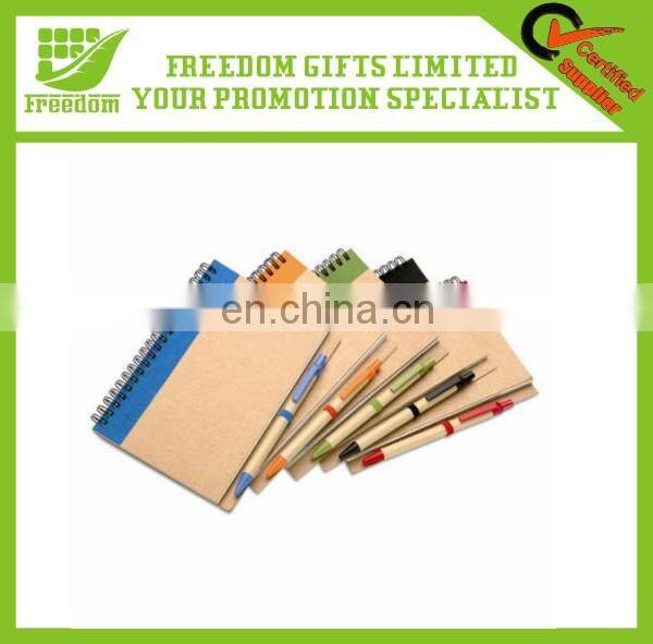 Promotional Items Custom Logo Printed Notebook with Pen