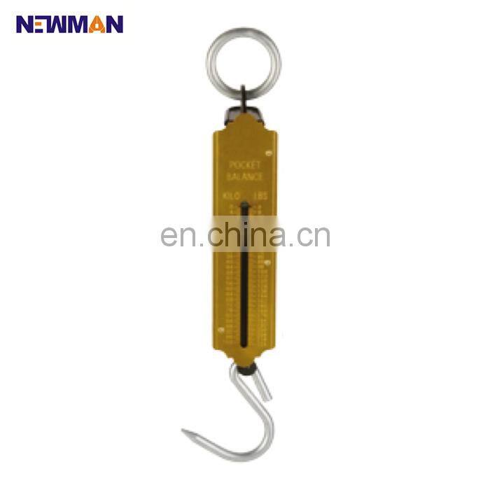 NEWMAN B3008 12kgs 25kgs 50kgs 100kgs 150kgs fishing weighing weight hanging dial spring portable pocket balance hook scale