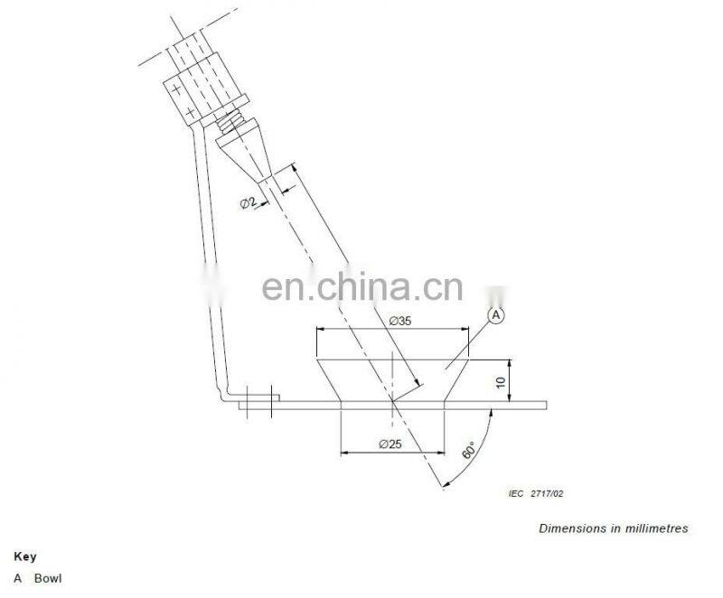 IEC60335-2-75 figure101 water splashing apparatus