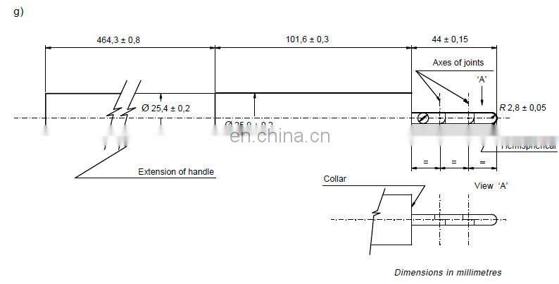 IEC61032 Children Test Finger Probe 19 for electric shock protection