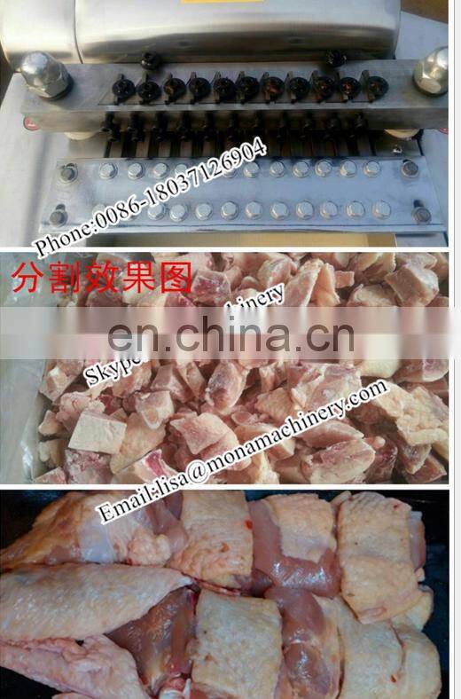 Ribs frozen meat Chicken leg cutter Commercial Pork Chop Cutting Machine/steak Cube Cutter/chicken Thighs Cutting Machine