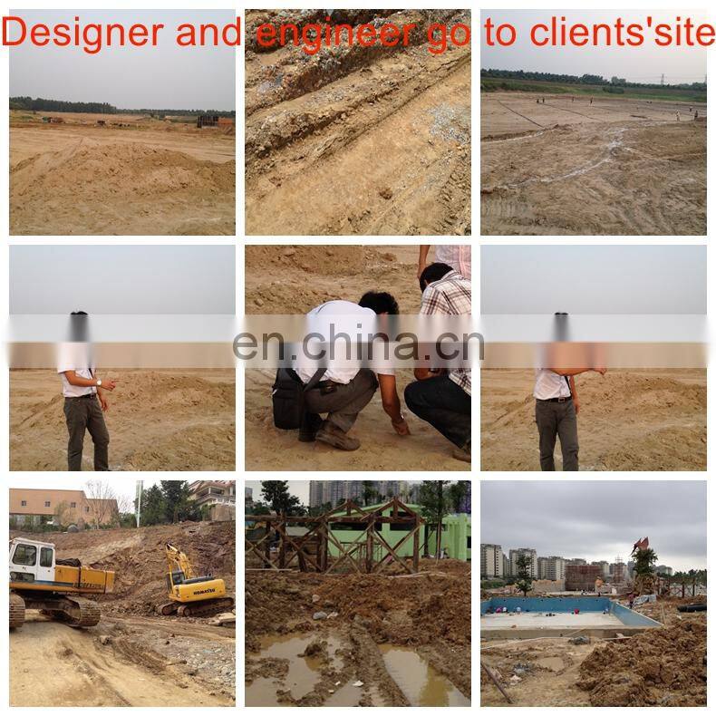 China Guangxi 30,000 Fiberglass Water Slide / Wave Pool / Family Water Playground Water Park