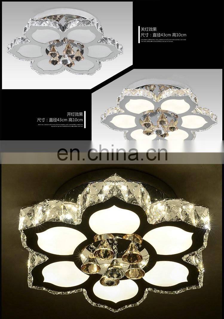 modern minimalist LED K9 Crystal ceiling Lights living room light Fixtures