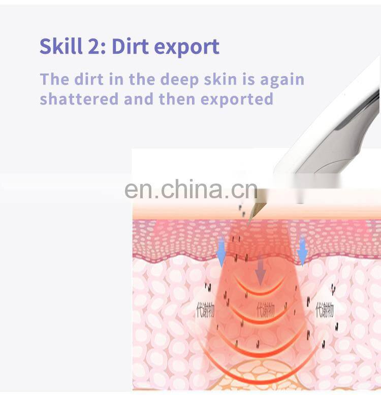 2021 innovative skin care spatulas ultrasonic skin scrubber peeling facial