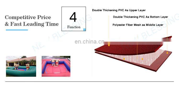 Factory Customized Printing Inflatable Interactive Human Sumo Wrestling Safety Arena