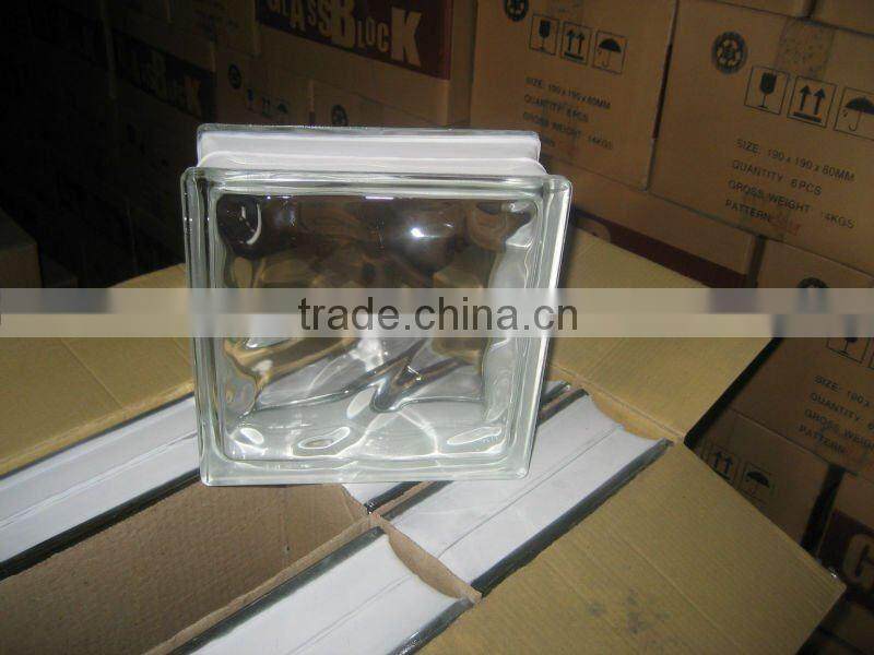 Clear glass block