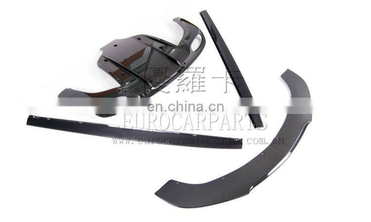 GT V8 fit for M style GT V8 carbon fiber front lip side skirts and rear diffuser