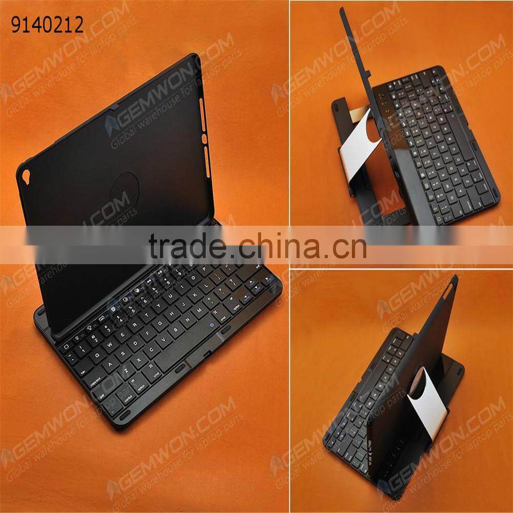 bluetooth keyboard for iPad air2,Black ABS Plastic 360 Degree Rotating Cover with removable keyboard