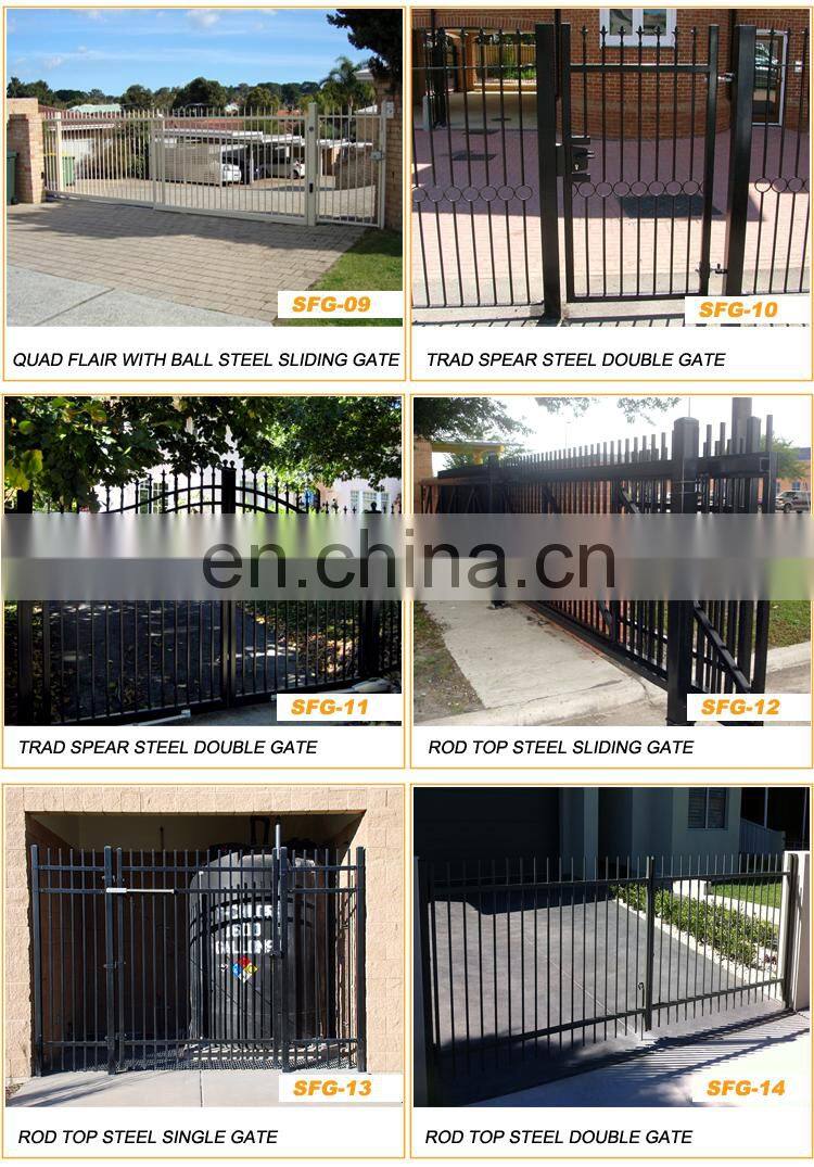 Popular high quality powder coated indian sliding main gate design