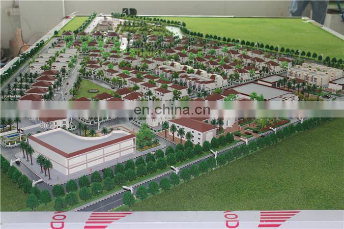 Handmade acrylic castle 3d building model with detial landscape