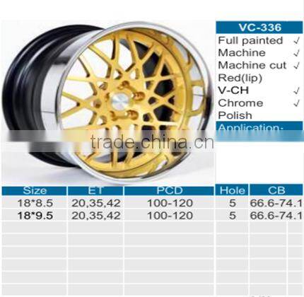 18*8.5 18*9.5 car alloy wheel rim for sale