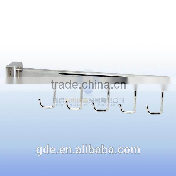 Metal 5 hooks display hook for cross bar