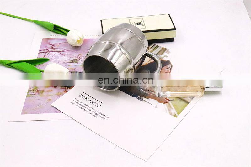 2019 new product double wall reusable stainless steel beer cup with handgrip