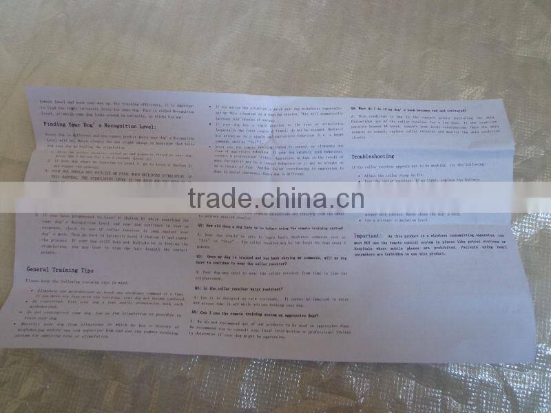 Cheap 200M Waterproof Dog Remote Control Pet Training Collar