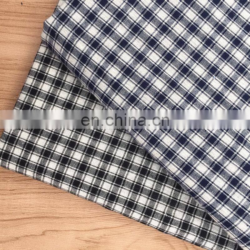 21 cotton yarn-dyed fabrics woven plaid shirts and pants garment fabrics wholesale in stock pure cotton yarn-dyed fabrics