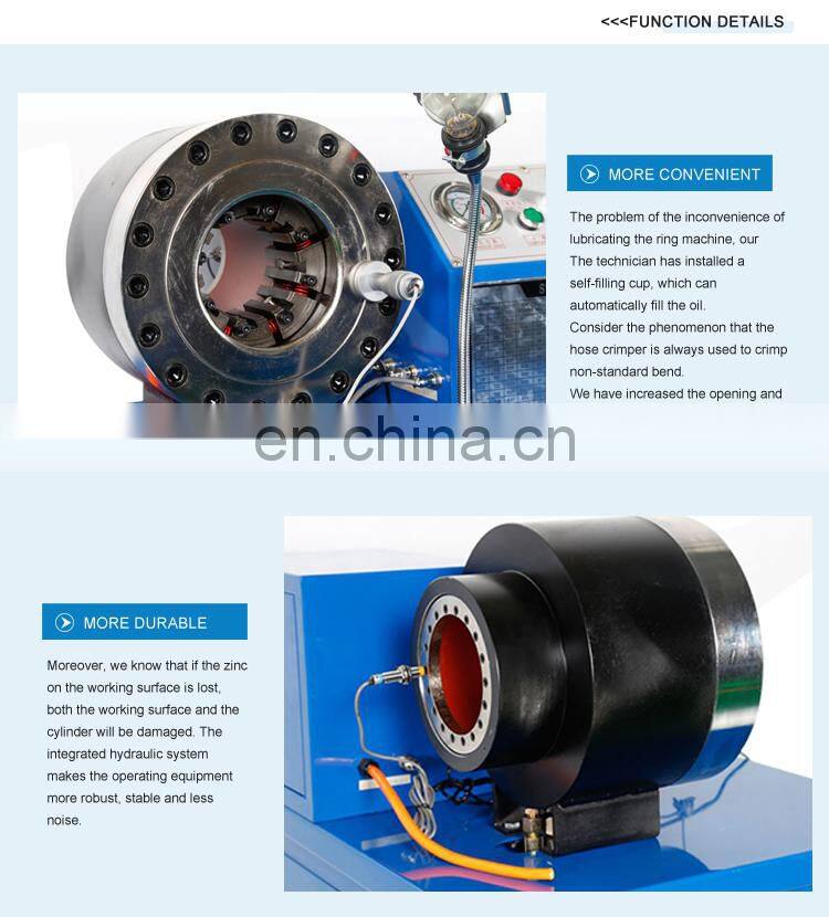 1/4" to 2 " Crimping Machine Rubber Pipe Making Machine Hose Pressing Machine for hydraulic hose