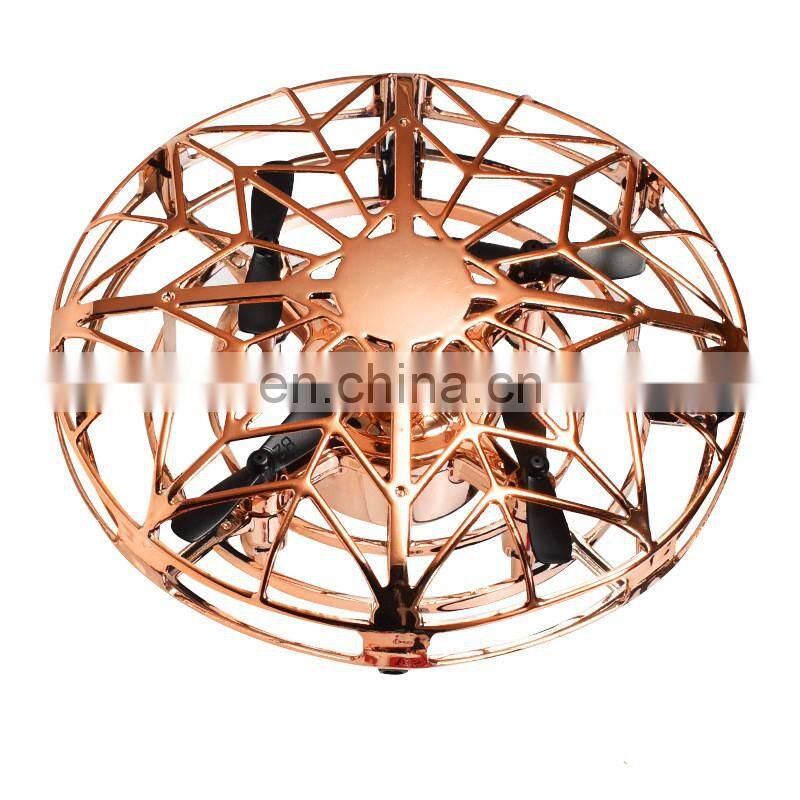Induction flying saucer Suspended UFO gesture remote control cross-border toy Induction aircraft drone Parent-child interaction