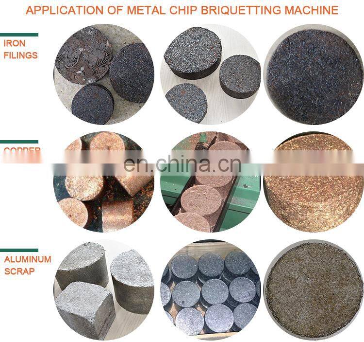 china factory scrap metal chip briquette making iron powder briquetting machine
