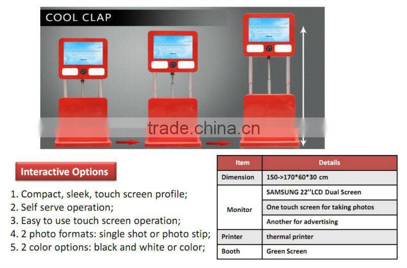 Adjustable 3D Backgrounds Fun Photo Booth