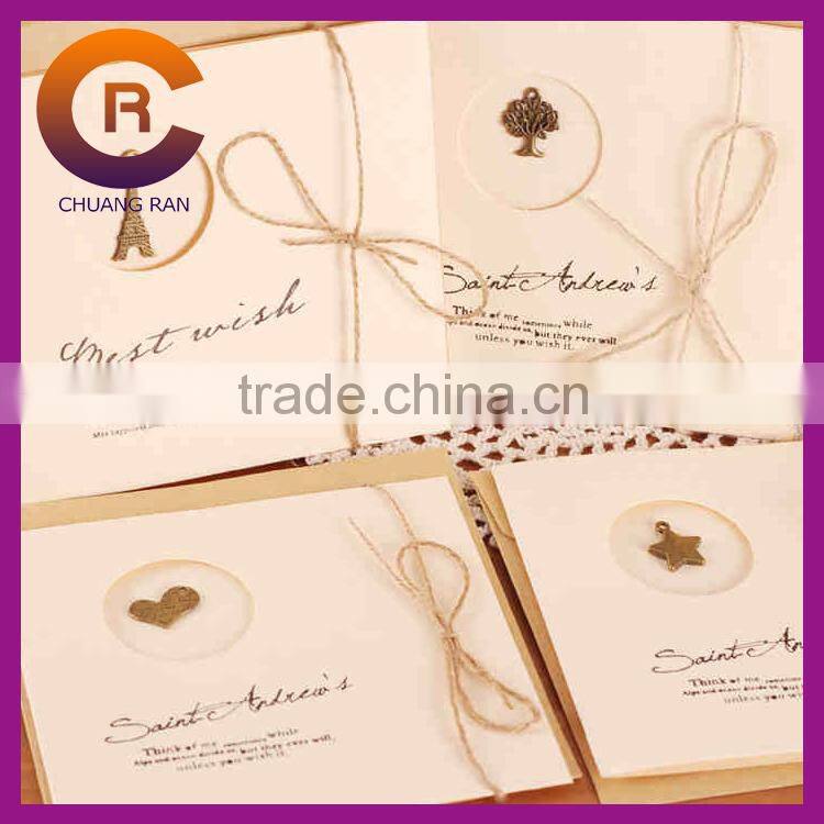 2015 Wholesale Stock New Year Customizable Paper Crafts Marry Christmas Card