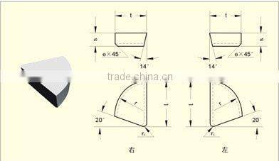 tungsten carbide(hard alloy) welding tips for cutting