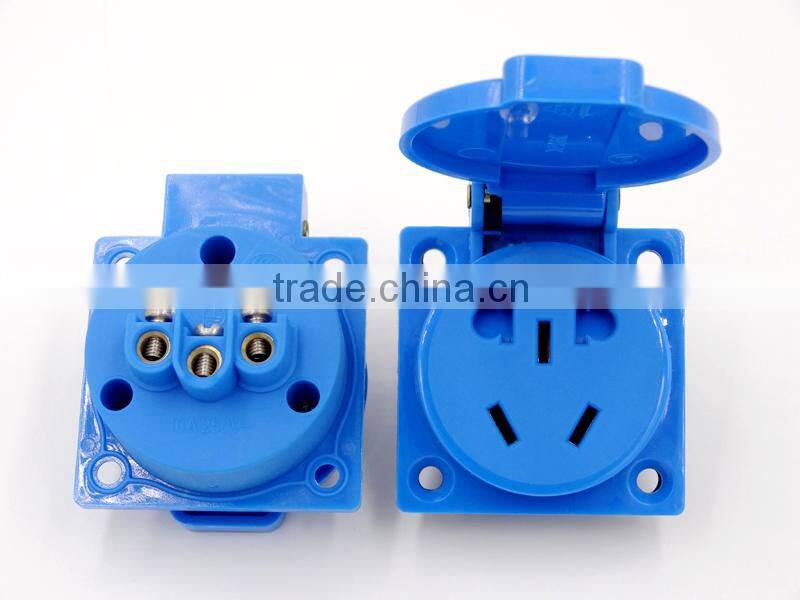 High grade waterproof Super Tough Nylon AU/EU/US waterproof socket outlet receptacle