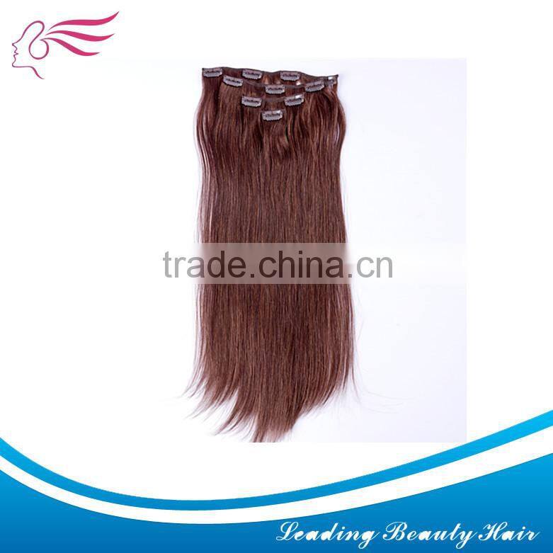 100%high quality clip in hair extensions