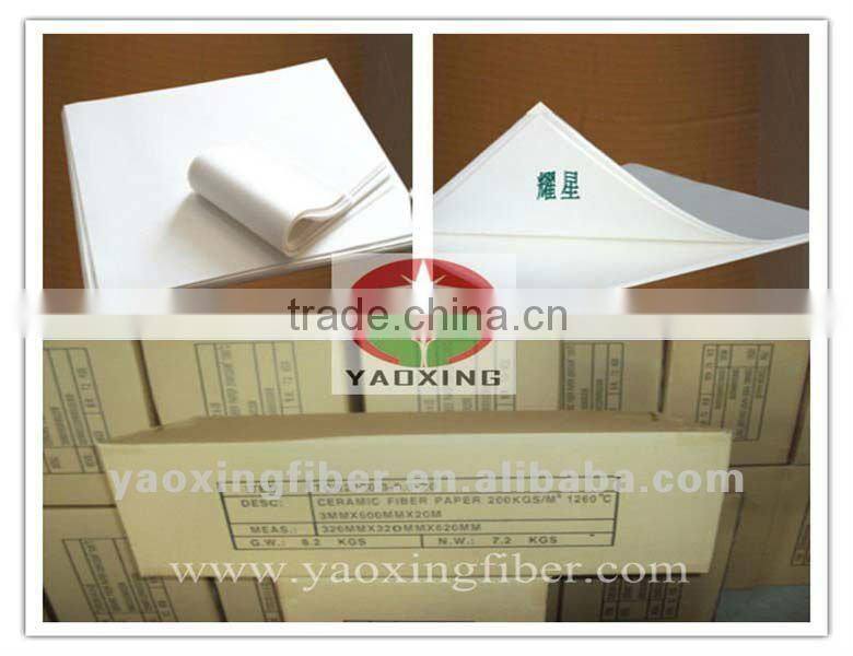 thermal insulating ceramic fiber paper