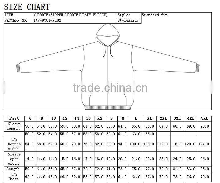 Oganic cotton made wholesale hoodies with zipper and pockets