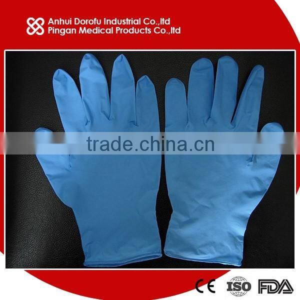 Nitrile exam gloves / disposable nitrile examination gloves CE ISO FDA