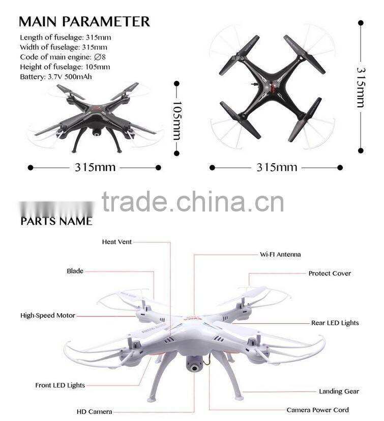 2.4Ghz 4channel rc drone rc quadcopter with camera with headless mode and auto-return