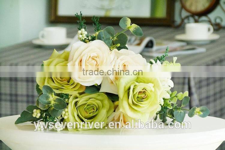Household act the role ofing is tasted high-grade simulation 11 head fake silk artificial flowers painting dream rose European s