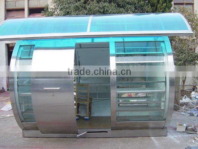 With your logo modern mobile coffee kiosk, retail coffee kiosk design, portable coffee kiosk of CE approved