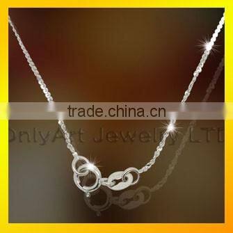 Fashional 2016 women necklace jewelry sterling silver wedding necklace