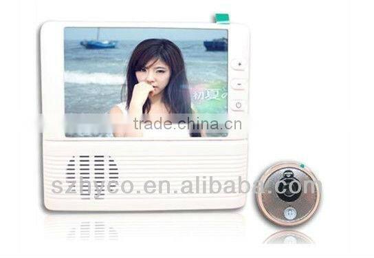 2.8 inch electronic peephole viewer with 3X digital zoom & doorbell function