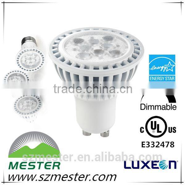 UL Energy Star 6w warm white gu10 led dimmable 220v